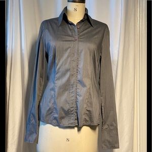 Sandwich Cotton shirt- Charcoal